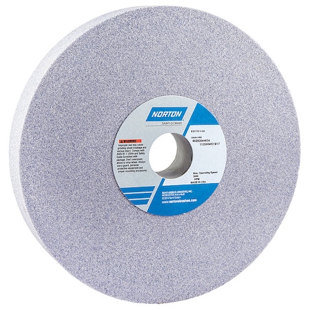 Norton Abrasives Grinding Wheel, T1, 8x1x1-1/4, AO, 60G, PK5 66253044624