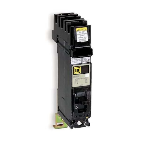 Square D Circuit Breaker, 15, 277VAC, 1 Pole, FY Series FY14015B
