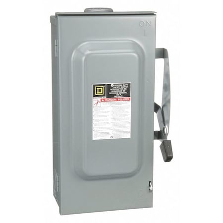 Square D Nonfusible, Safety Switch, General Duty, 240 V, 3PST DU323RB