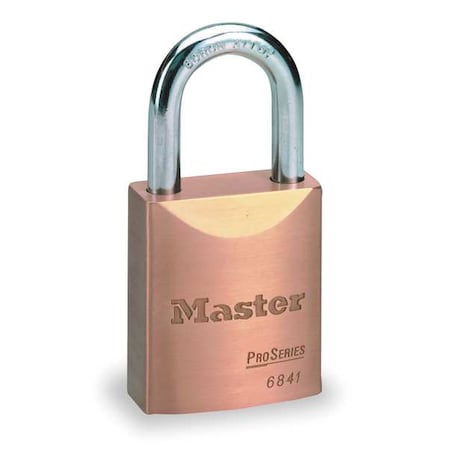 Master Lock Padlock, Coreless, Long Shackle, Rectangular