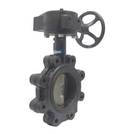 Milwaukee Valve Butterfly Valve, Lug, 8 In, CI, EPDM, Gear CL323E 8