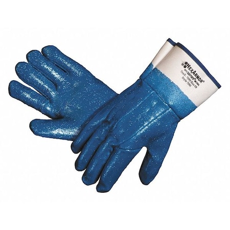 Hexarmor Cut Resistant Gloves, 5 Cut Level, Blue, White, L 7090-9