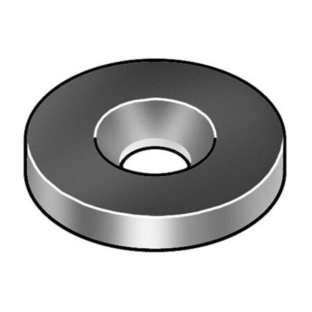 Zoro Select Countersunk Washer, Fits Bolt Size 1/4