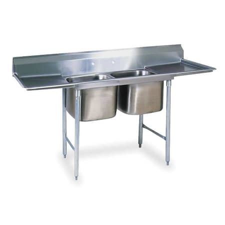 Eagle Group Kitchen Sink 16 in x 20 in, 2, 2, Floor 314-16-2-18-SL