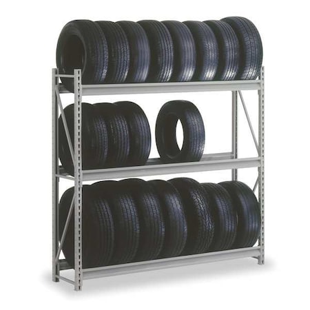 Zoro Select Tire Rack, Tire Cap 27, 72Wx18Dx72 in. H TRWS7218