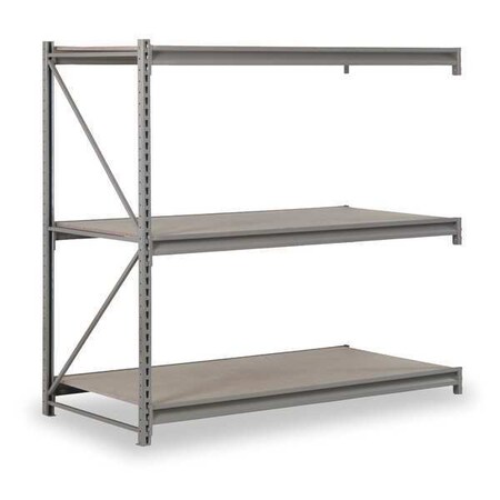 Zoro Select Add-On Bulk Storage Rack, 18 in D, 96 in W, 3 Shelves RSA9618
