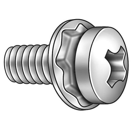 Zoro Select #8-32 x 7/16 in Phillips Pan Machine Screw, Plain 18-8 Stainless Steel, 25 PK 1PWU6