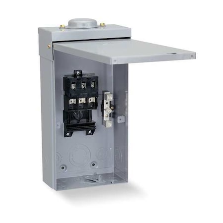 Square D Circuit Breaker Enclosure, LA, 3 Spaces, 400A, Main Circuit Breaker LA400AWK