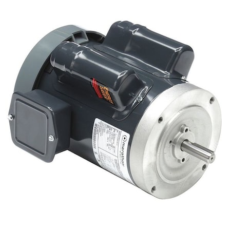 Leeson Capacitor-Start/Run General Purpose Motor, 1 hp HP, 100-120/200-240V AC Voltage, 56C Frame 5KCR49UN0107