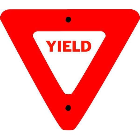Zing Traffic Sign, 24 in Height, 24" Width, Aluminum, Triangle, English 2229