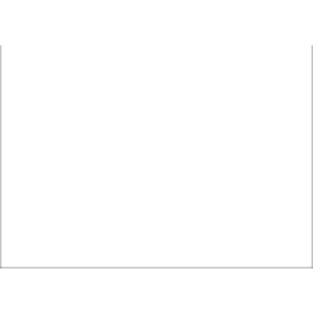 Brady Blank Sign, 10" W, 7" H, No Text, Aluminum, White 42953