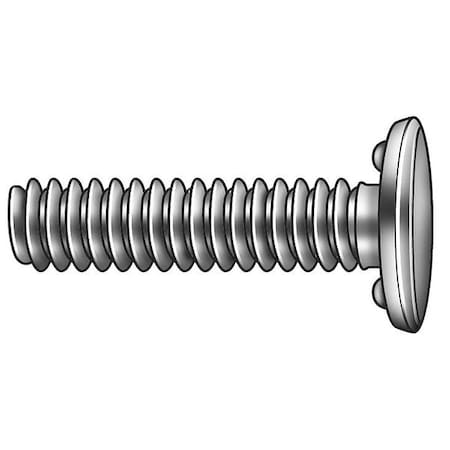 ZORO SELECT Weld Stud, #10-24, 0.813 in, Bottom Projection, Steel, Black OxideFinish, 100 PK 1LAN1