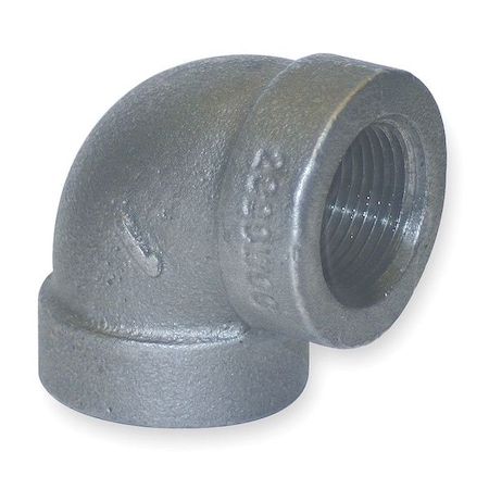 Zoro Select 1/2" FNPT Galvanized 90 Degree Elbow, Saturated Steam Pressure: 300 psi 1LBG7