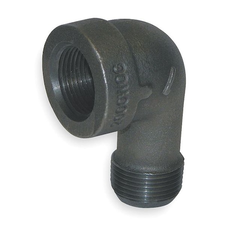 Zoro Select 90 Degree Street Elbow 90 Degree Street Elbow, 1-1/4" Pipe, FNPT x MNPT, Malleable Iron, Class 300 1LBW8