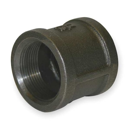 Zoro Select Coupling Coupling, 1-1/2" Pipe, FNPT, Malleable Iron, Class 300 1LBY9