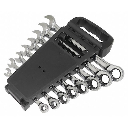 Westward Ratcheting Wrench Set, Combination 1LCC7