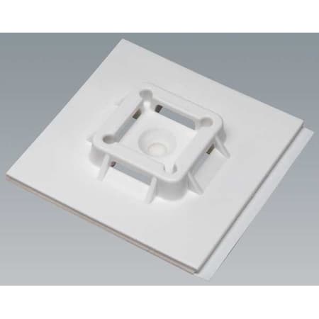 Panduit Cable Tie Mounting Base, Nylon 6/6, White, 1.5 in L SGABM50-A-L