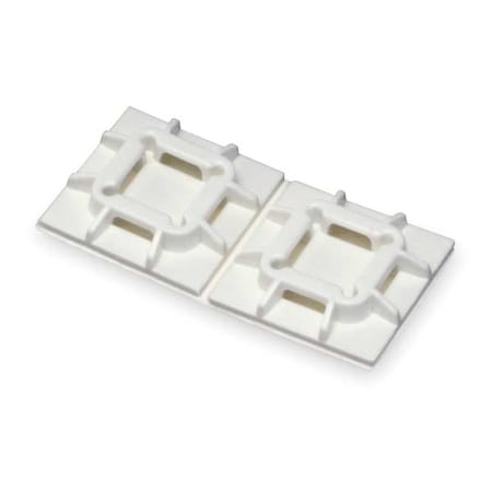 Panduit Cable Tie Mounting Base, Nylon 6/6, White, 0.75 in L SGABM20-A-C