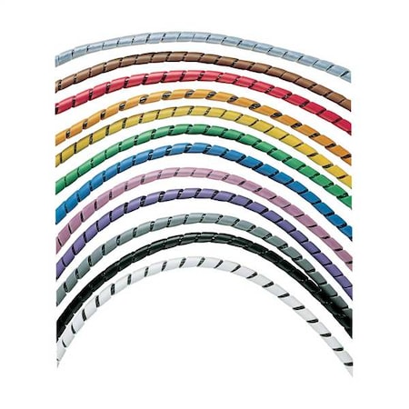 Panduit Spiral Wrap, 1/2 in Max Bundle Dia., 100 ft