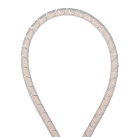 Panduit Spiral Wrap, 3 in Max Bundle Dia., 100 ft, Polyethylene, Off White T38F-C