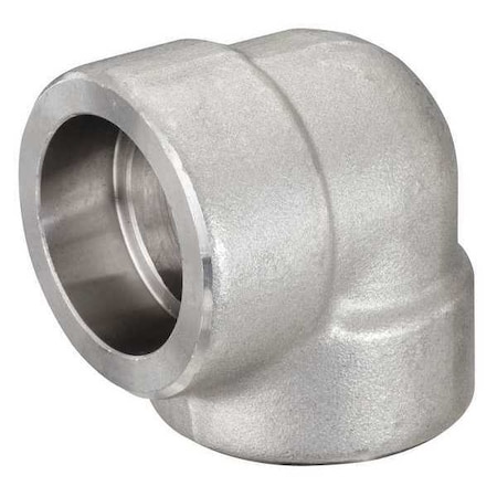 Zoro Select 1-1/2" Socket Weld SS 90 Degree Elbow 4307005418