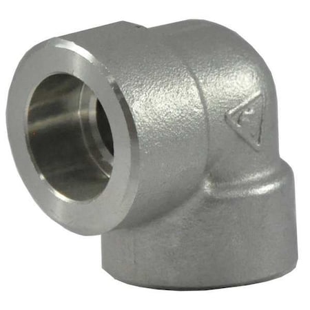 Zoro Select 1/2" Socket Weld 316 SS 90 Degree Elbow 2UB25