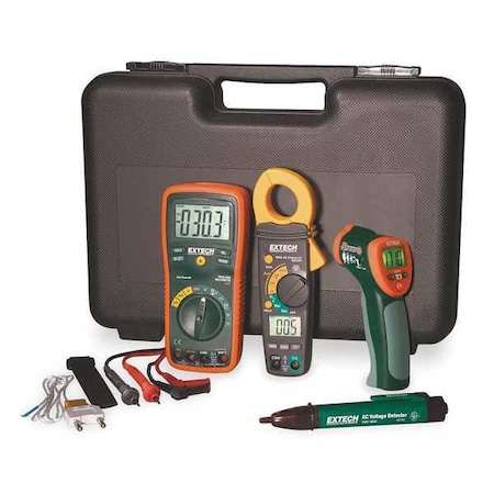 Extech Multimeter, Clamp Meter, Thermometer Kit TK430-IR