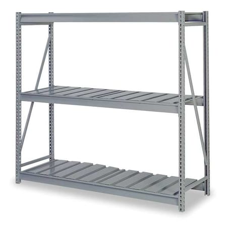 Lyon Starter Bulk Storage Rack, 24 in D, 48 in W, 3 Shelves, Dove Gray DD67111SR