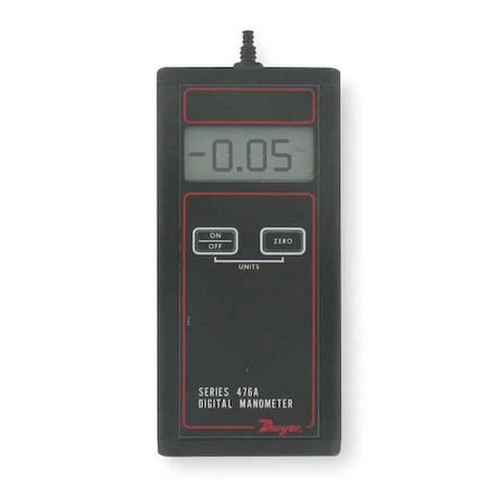Dwyer Instruments Digital manometer, range -20 to 20" w.c. 476A-0