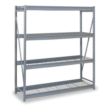 Lyon Starter Bulk Storage Rack, 36 in D, 48 in W, 4 Shelves, Dove Gray DD67133GSW