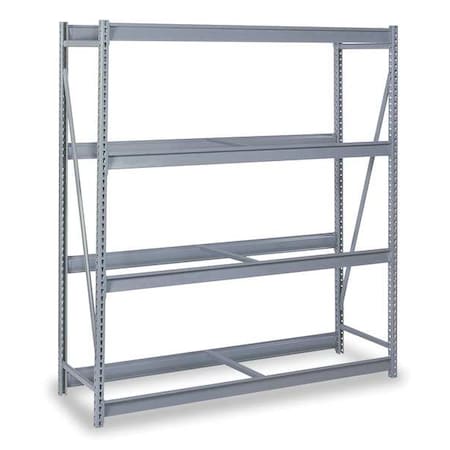 Lyon Starter Bulk Storage Rack, 24 in D, 48 in W, 4 Shelves, Dove Gray DD67131S