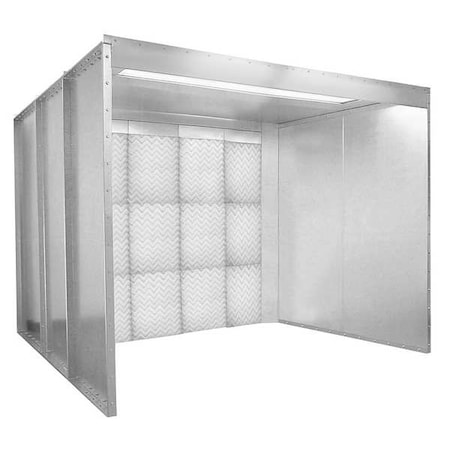 Global Finishing Solutions Paint Spray Booth, Open Face, w/ Ehxaust (GIFPG-060706) GIFPG-060706