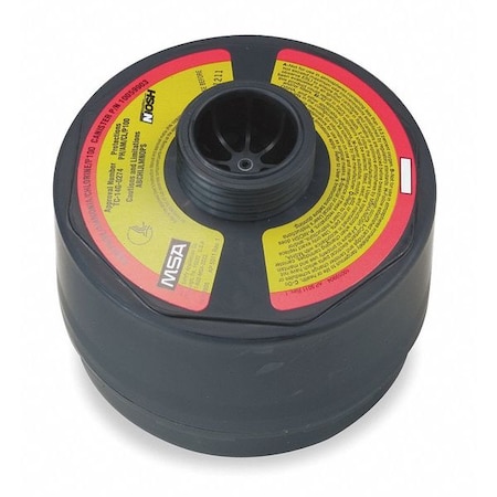 Msa Safety Canister, P100, Olive/Magenta 10059903