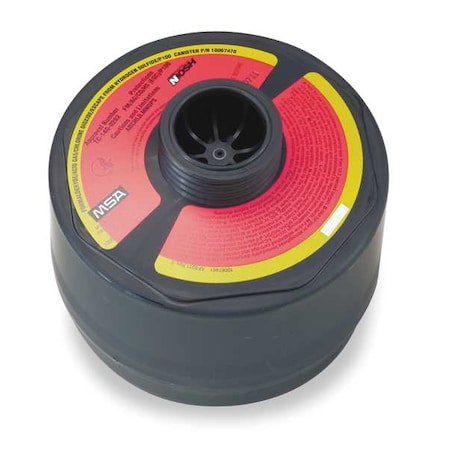 Msa Safety Canister, P100, Olive/Magenta 10067470