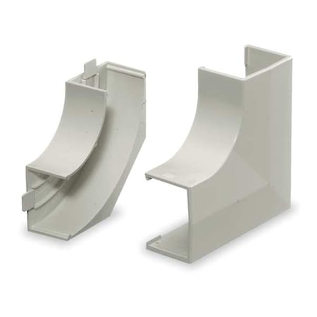 Hubbell Wiring Device-Kellems Flat Elbow Base and Cover, White PL1FEBC