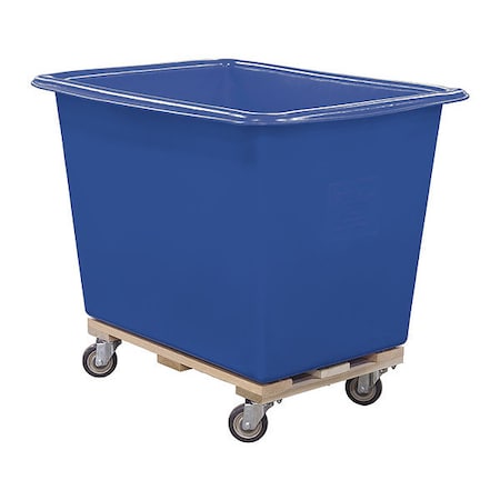 Royal Basket Trucks Poly Truck, 8 Bu, Blue, Wood Base R08-BLX-PTA-4UNN