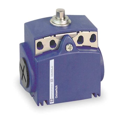 Telemecanique Sensors Limit switch, Plunger, 1NC/1NO, 10A at 240V AC, Actuator Location: Top XCKT2110N12