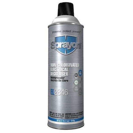 Sprayon Electrical Degreaser, 18 oz Aerosol Spray Can, Liquid S20846000