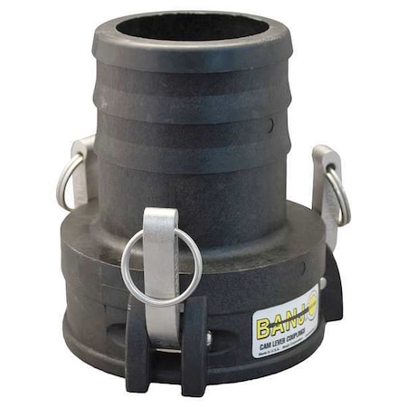 Banjo 4" Female Coupler x Hose Shank Cam Lever Coupling 400C
