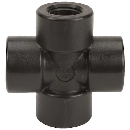Banjo Cross, Polypropylene, 3/4", Schedule 80, 300 psi Max Pressure CR075