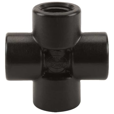 Banjo Cross, Polypropylene, 1/2", Schedule 80, 300 psi Max Pressure CR050