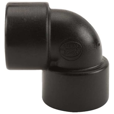 Banjo 90 Degree Elbow, Polypropylene, 1", Schedule 80, 300 psi Max Pressure EL100-90