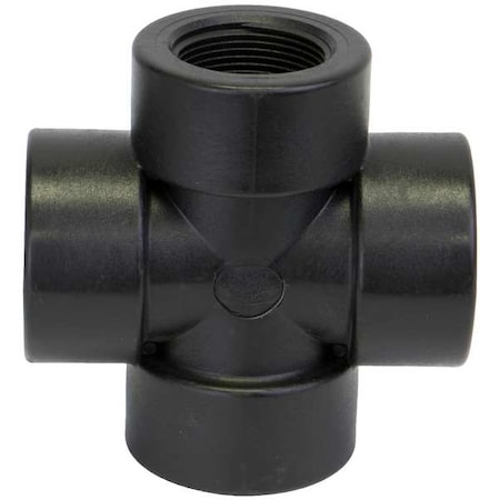 Banjo Cross, Polypropylene, 1-1/4", Schedule 80, 300 psi Max Pressure CR125