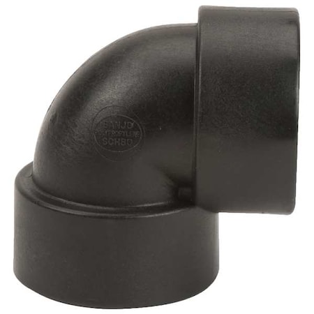Banjo 90 Degree Elbow, Polypropylene, 2", Schedule 80, 300 psi Max Pressure EL200-90