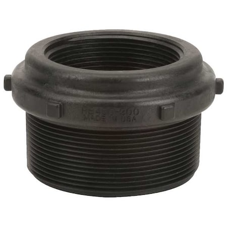 Banjo Reducing Bushing, Polypropylene, 4" x 3", Schedule 80, 300 psi Max Pressure RB400-300