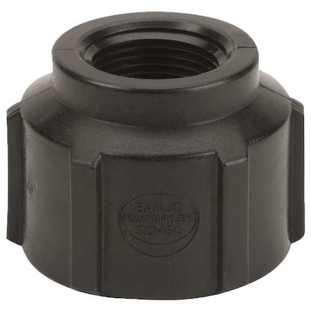 Banjo Reducing Coupling, Polypropylene, 1-1/2" x 1", Schedule 80, 300 psi Max Pressure RC150-100