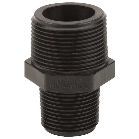 Banjo Reducing Nipple, Polypropylene, 1-1/4" x 1", Schedule 80, 300 psi Max Pressure RN125-100
