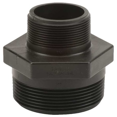 Banjo Reducing Nipple, Polypropylene, 3" x 2", Schedule 80, 300 psi Max Pressure RN300-200
