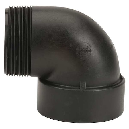 Banjo 90 Degree Street Elbow, Polypropylene, 3", Schedule 80, 300 psi Max Pressure SL300-90