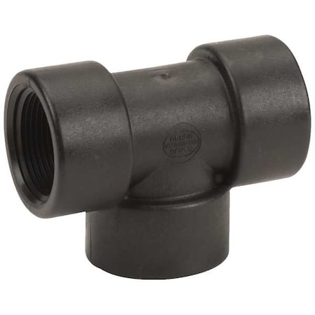 Banjo Tee, Polypropylene, 1-1/4", Schedule 80, 300 psi Max Pressure TEE125
